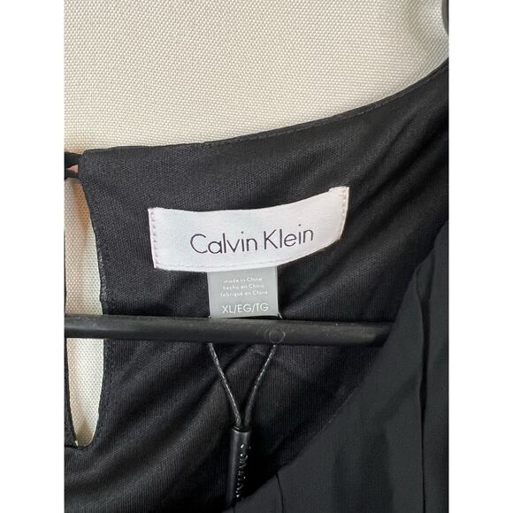 NWT Calvin Klein Black Floral Tank Top Size XL - Picture 4 of 4